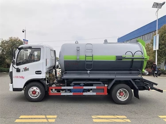 Kleiner Behälter-Dieselmotor 4,7 CBM des DONGFENG-Abwasser-Vakuumtanker-6MT