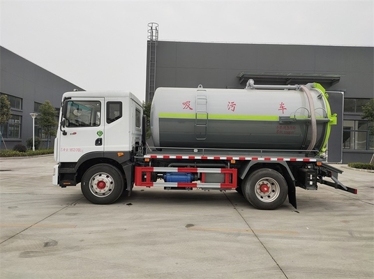 Mittlerer fäkaler Saug-LKW Abwasser-Saugtanklastzug 11,5 CBMS Diesel200 HP