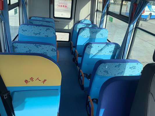 Kinder-Grundschule-Bus 6m WEICHAI Diesel-Standard-ABS 120hp gelber Shuttle-Bus