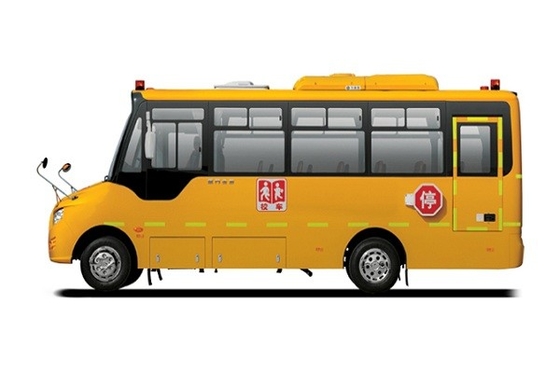 7.9m Student Shuttle Bus 24 - 45 Dieselmotor-gelber Schulbus der Sitz140hp