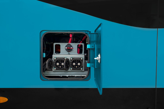 32 Luxuskilometerzahl des Sitzer-elektrische Bus-12m des Achsabstand-6100mm 300 - 450km